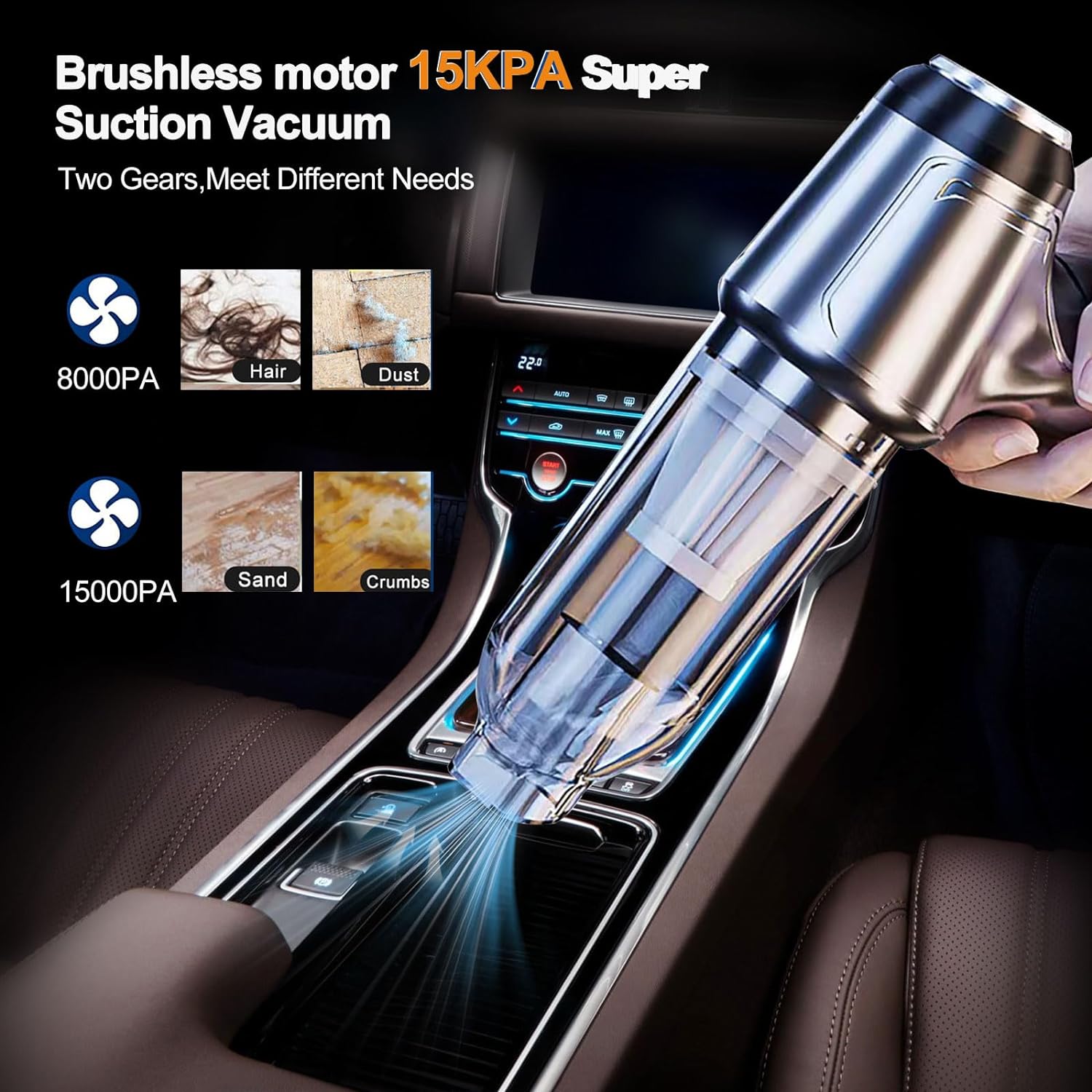 Mini Aspirapolvere cordless 2 in 1